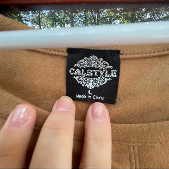 Calstyle women's Sued Dress Large - Picture 2 of 4